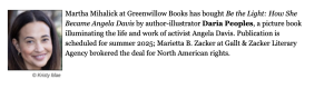 Daria's book deal as announced in Publisher's Weekly.