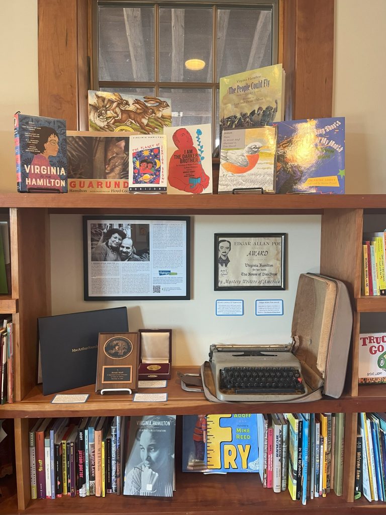 Photo of the Virginia Hamilton Arnold Adoff Library Display